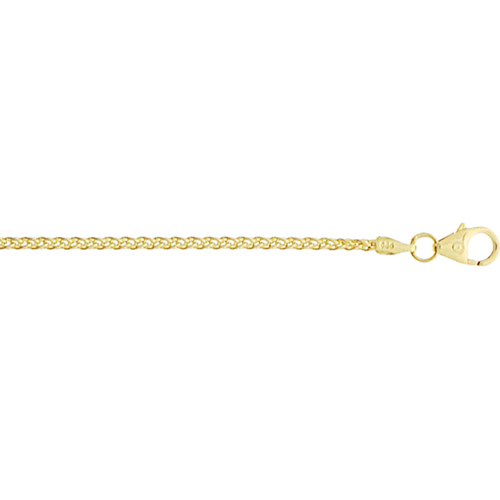 Bracelet en or avec maillon vossestaart de 1,7 mm et fermoir à ressort.