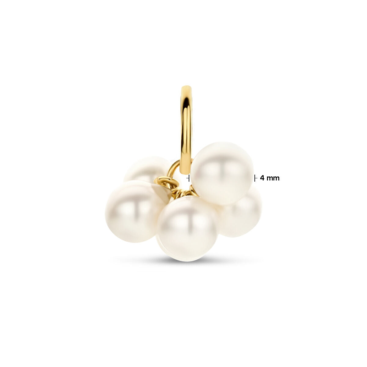 pendentif perles or jaune 14K