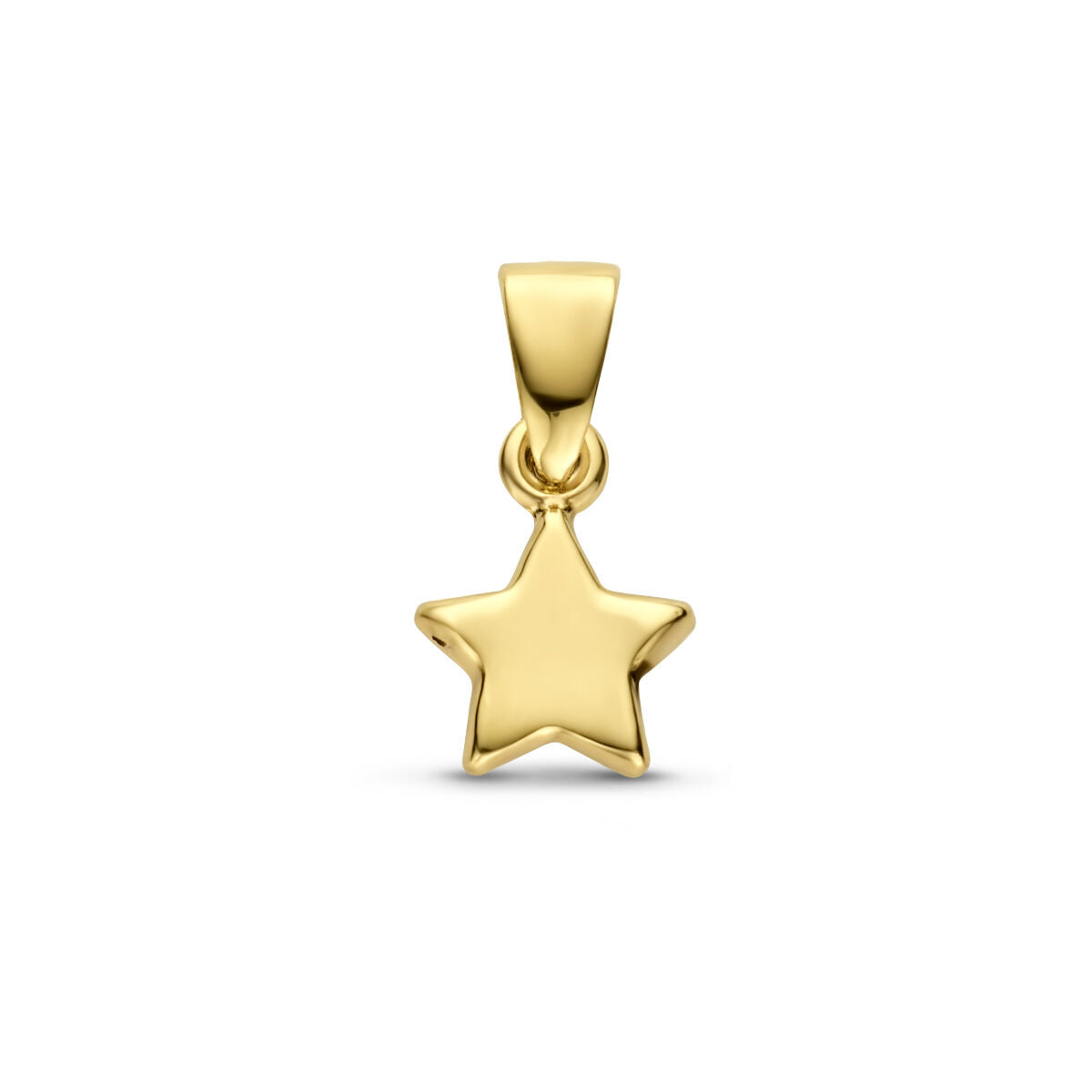 pendentif étoile en or jaune 14K