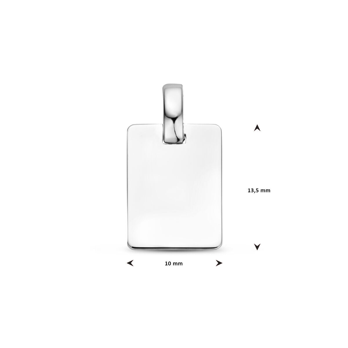 pendentif 13,5 mm argent rhodié