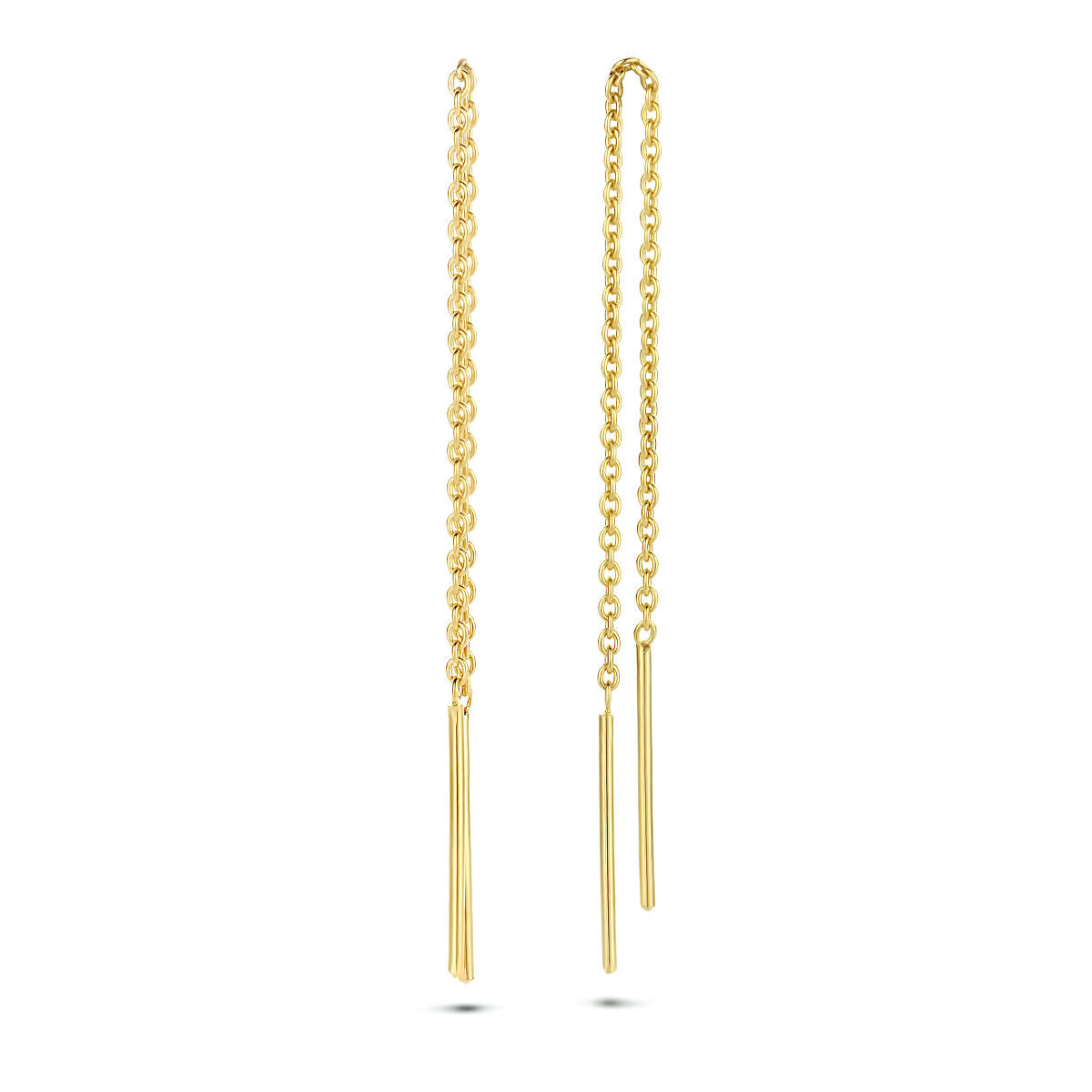 boucles d'oreilles à tige 1 micron argent plaqué or (jaune)