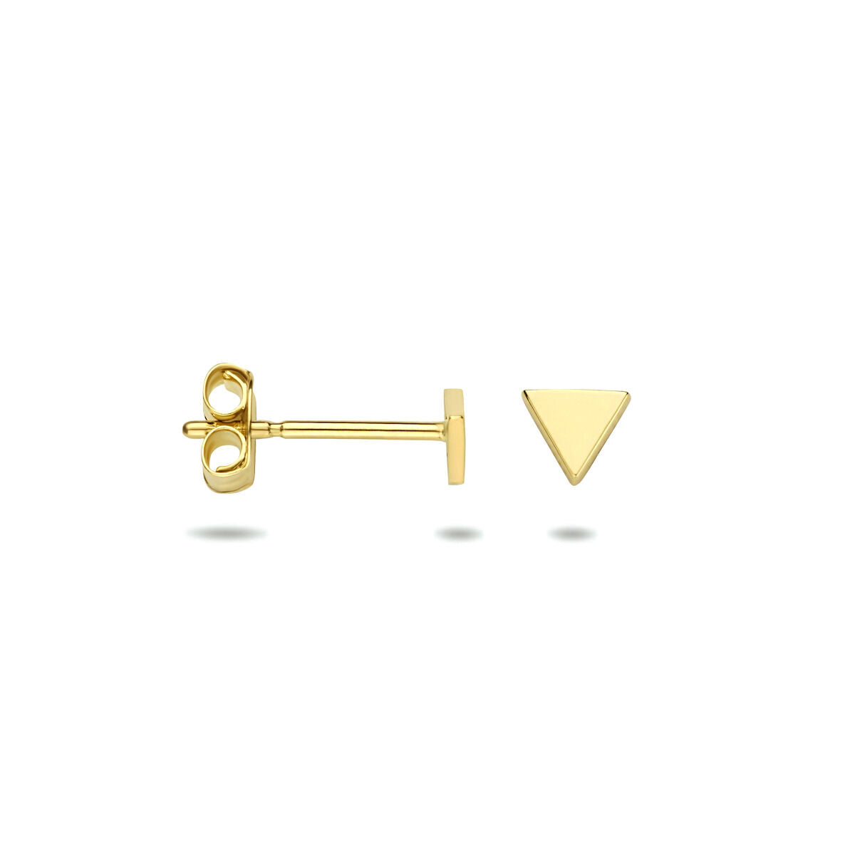 puces d'oreilles triangle 14K or jaune