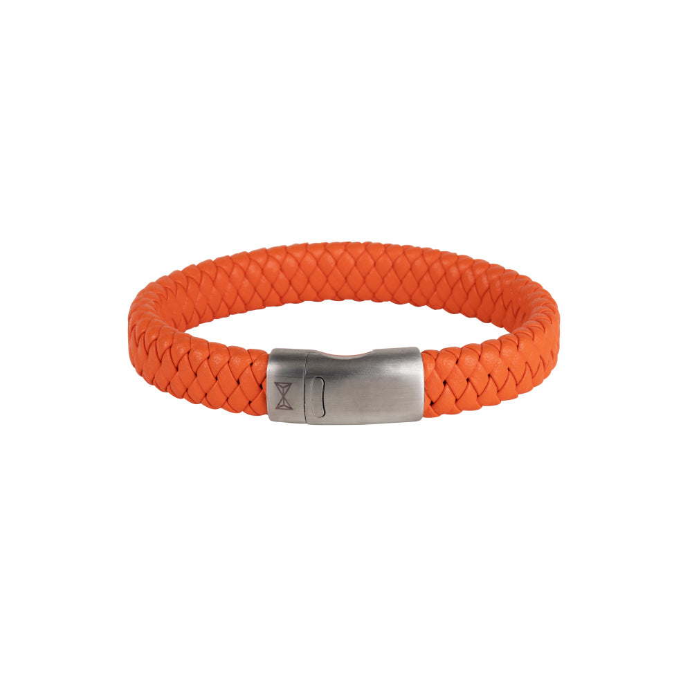 Leren armband heren - Iron Jack Orange