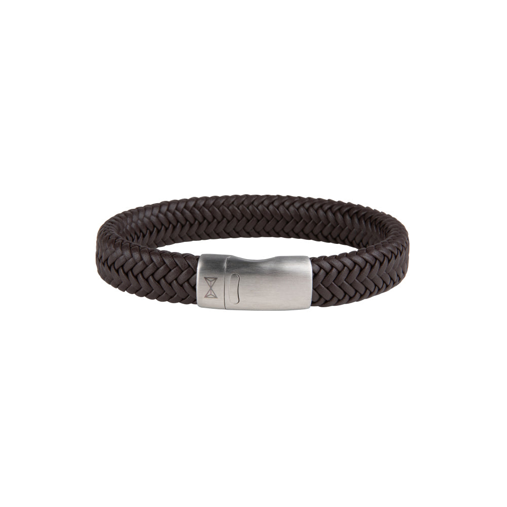 Leren armband heren - Iron John Brown