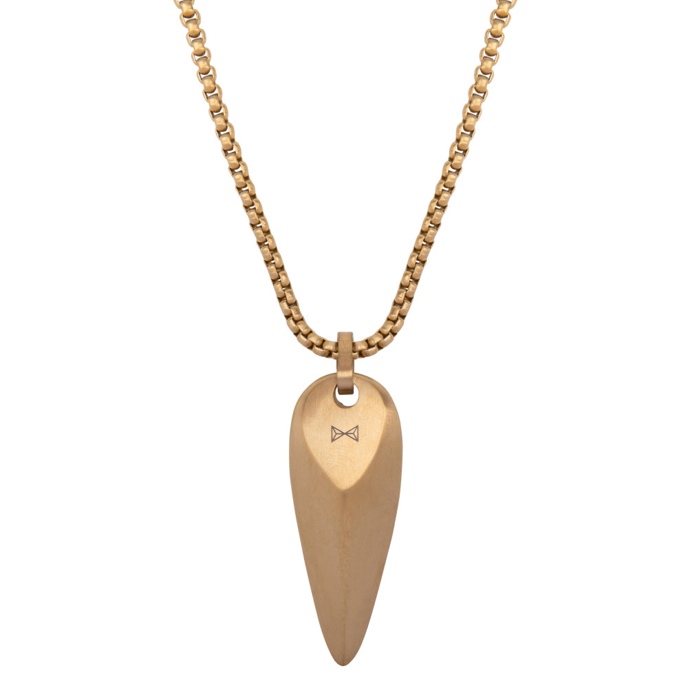 Gouden ketting heren - Necklace Triangle - Dore