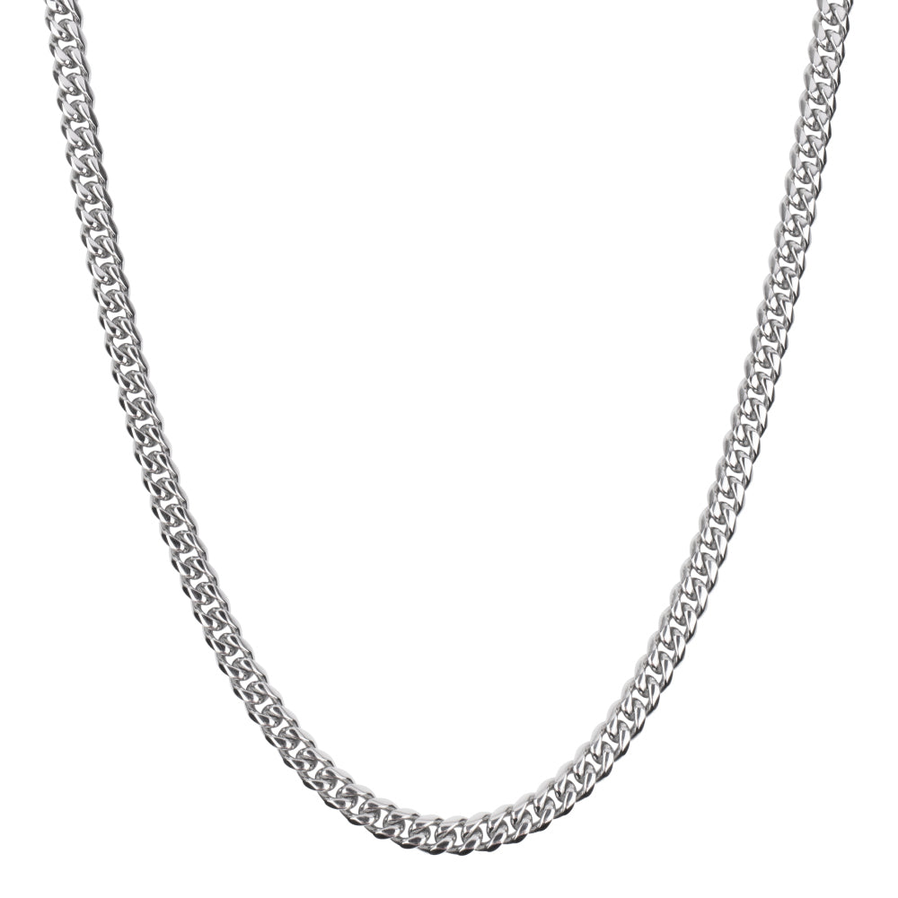 Zilveren ketting heren - Necklace Gourmette Eight - Inox
