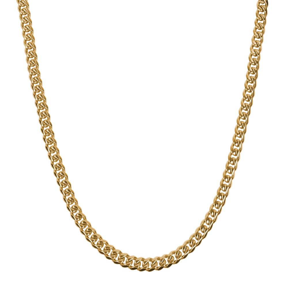 Gouden ketting heren - Necklace Gourmette Eight - Oro