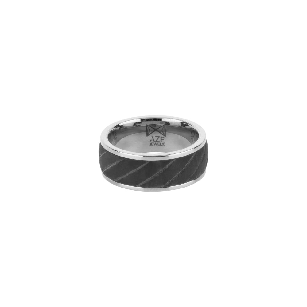 Ring Carbon - Inox