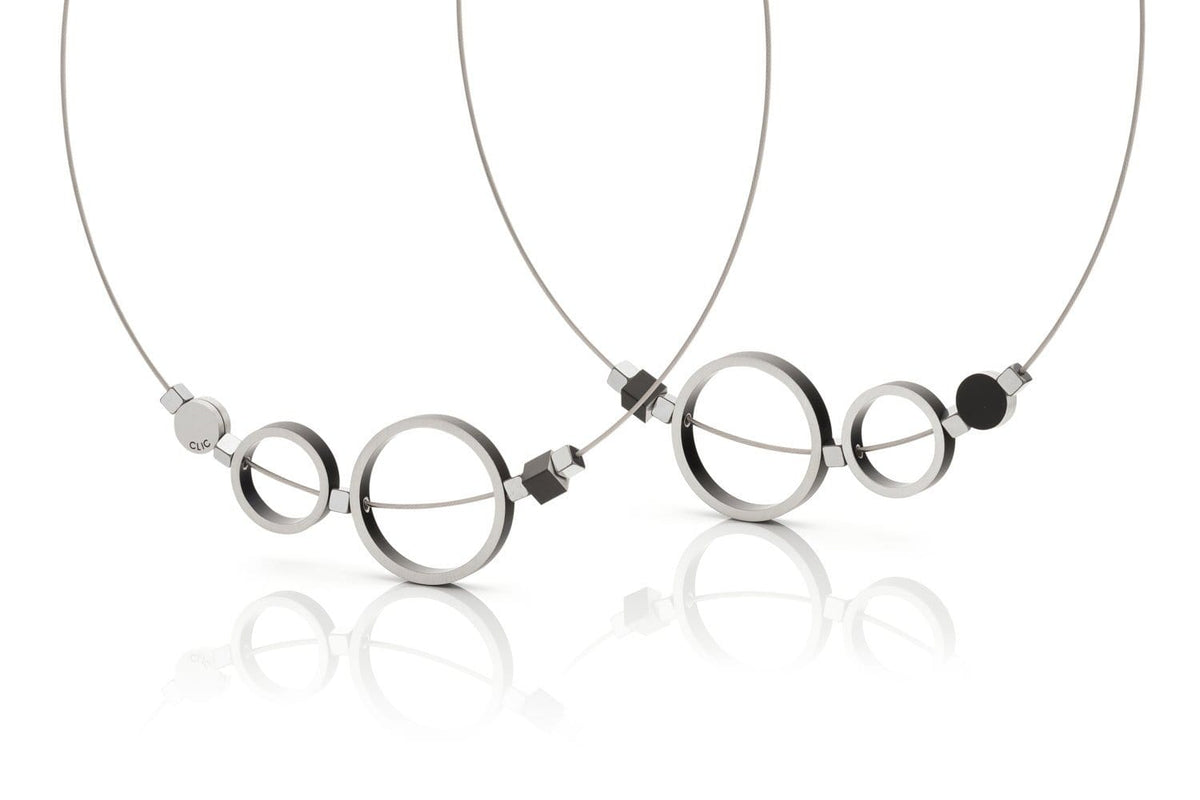 Collier Bagues Noir C186Z