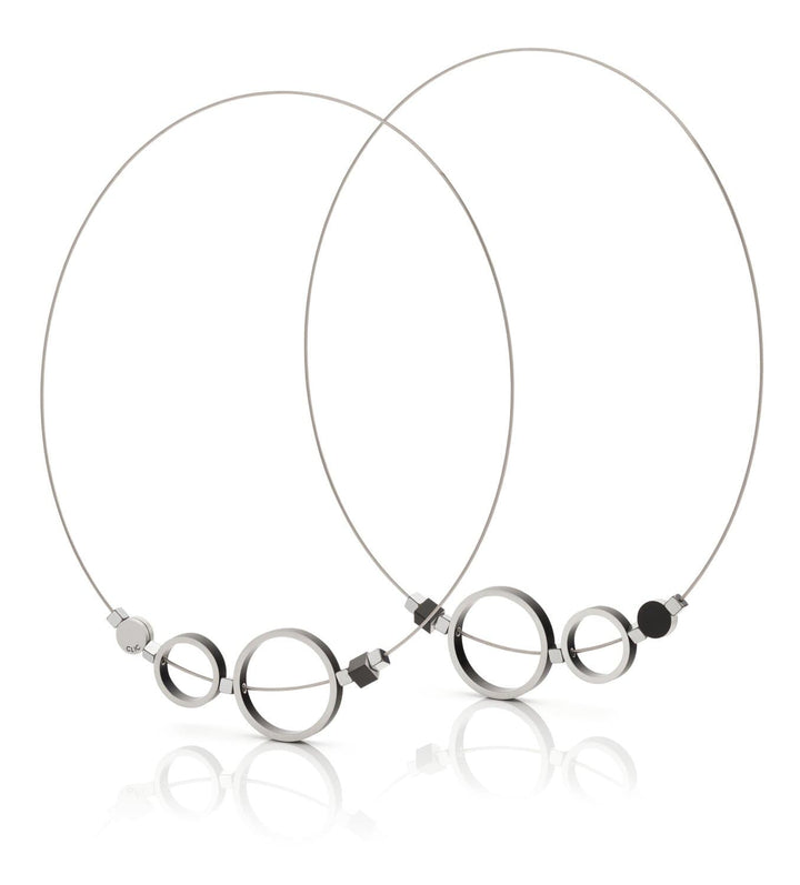 Collier Ringen Zwart C186Z