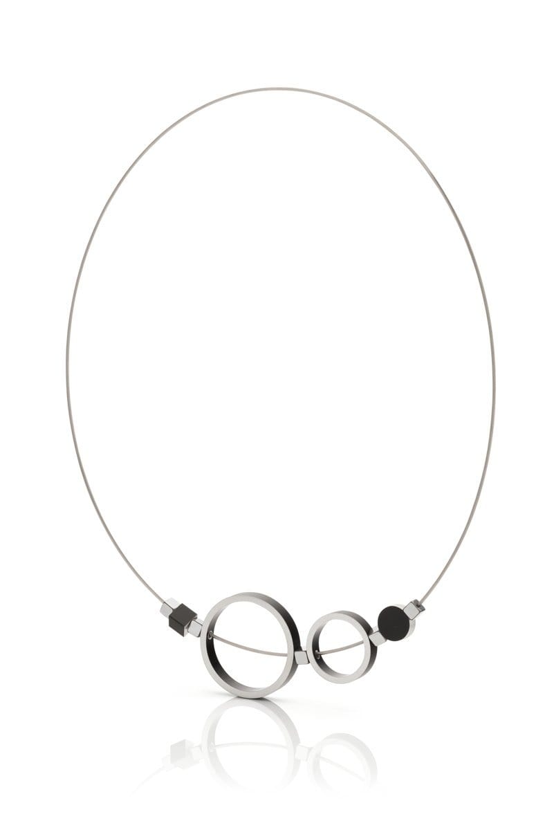 Collier Bagues Noir C186Z