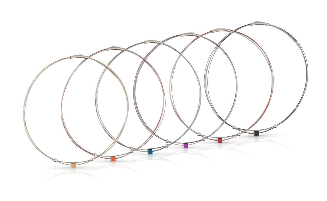 Collier Klein Kubusje Paars C230P