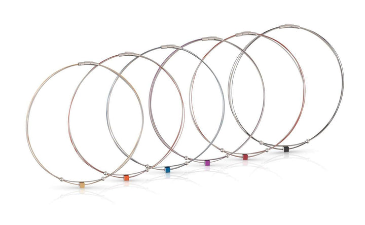 Collier Klein Kubusje Paars C230P