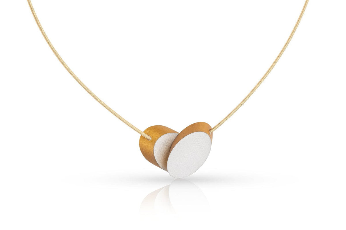Collier Ovaaltjes sur empilement Plaqué or|Jaune C244G