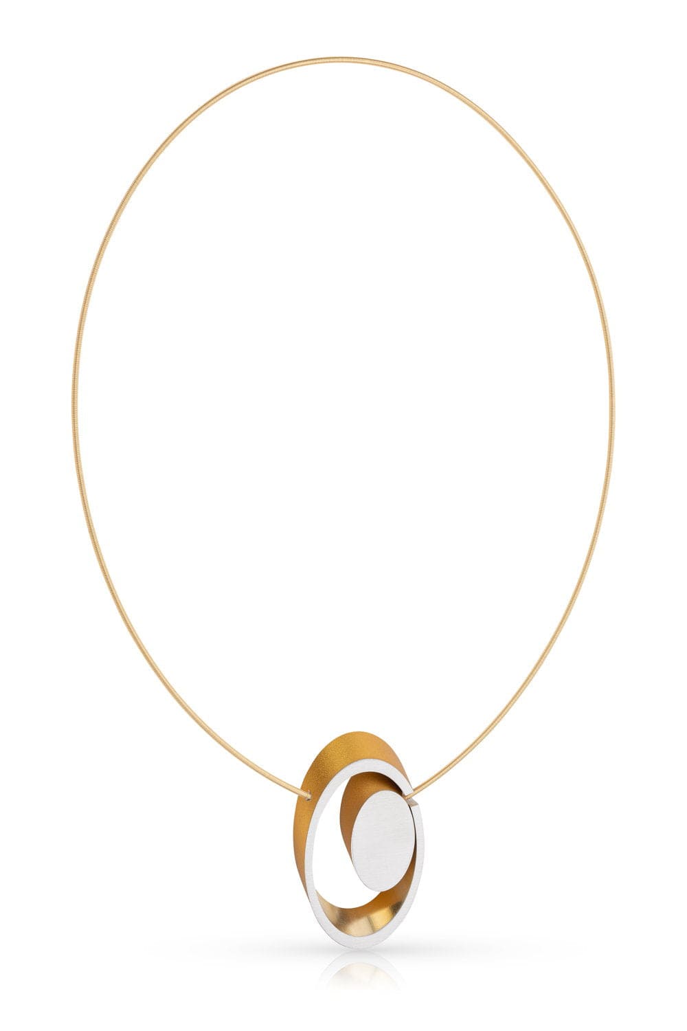 Collier Ovalen in elkaar Goudkleurig|Geel C246G