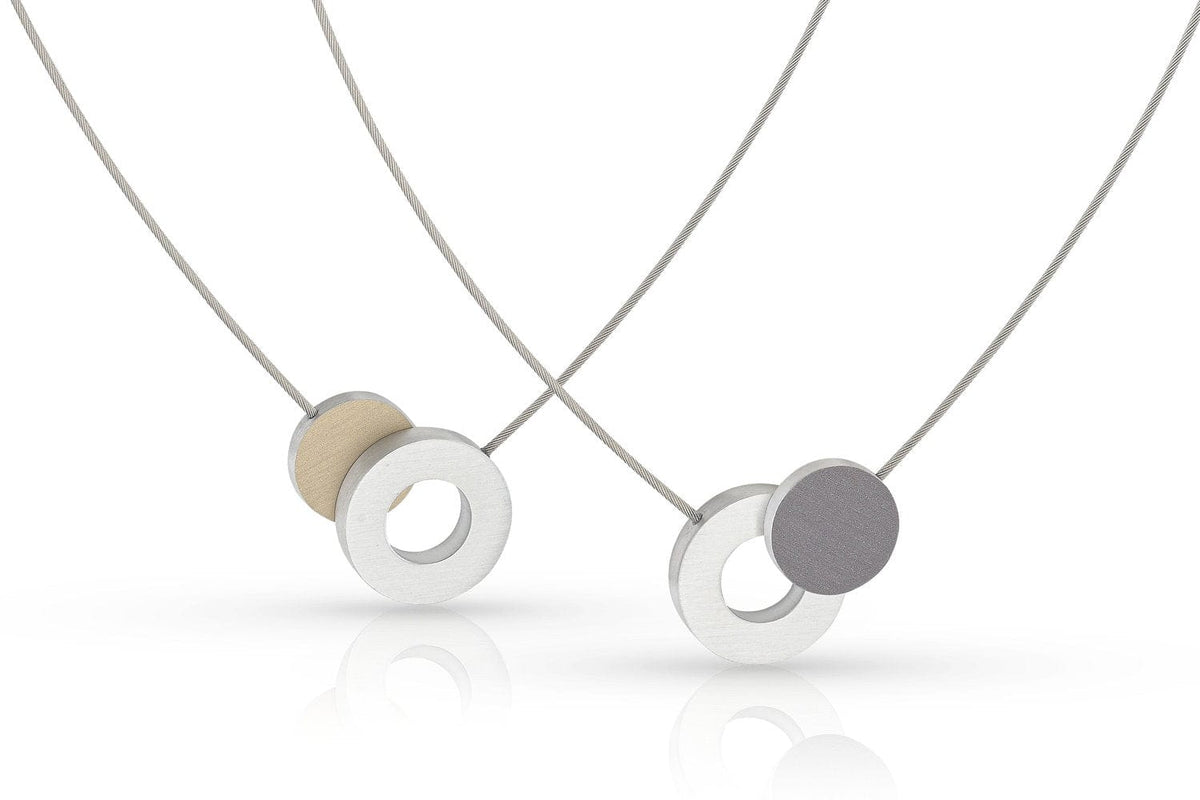 Collier rond coloré et une bague C265AG