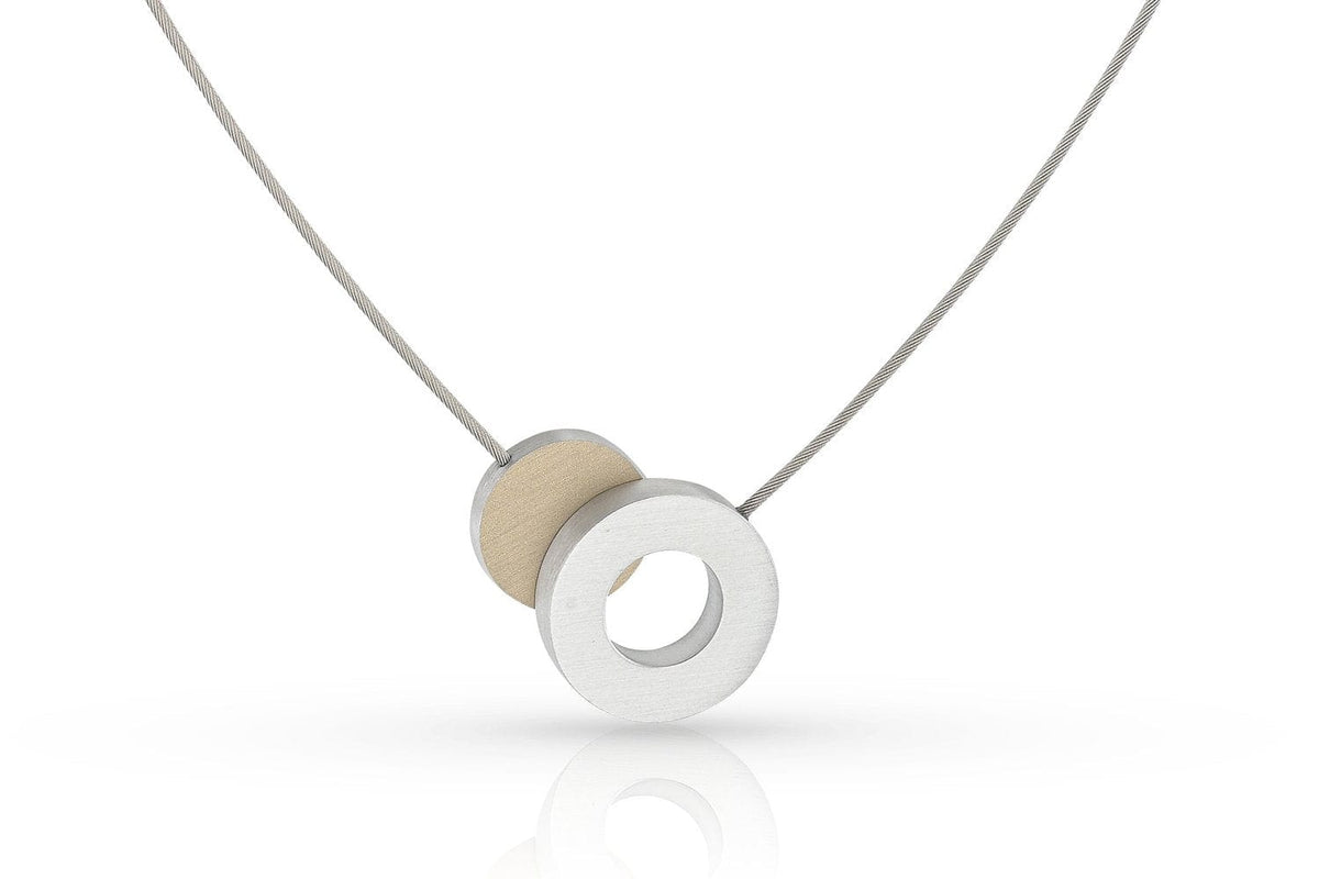 Collier rond coloré et une bague C265AG