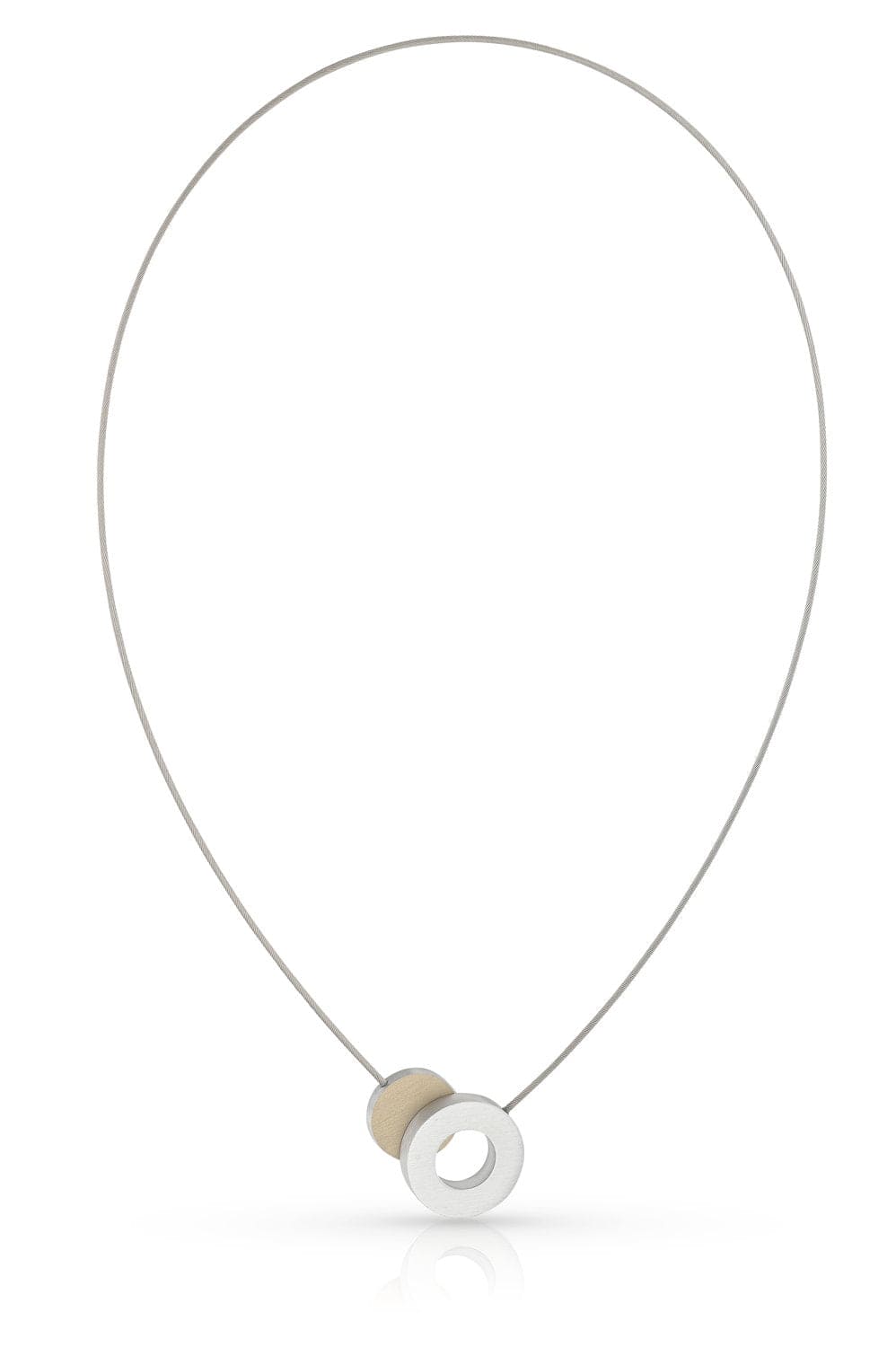 Collier rond coloré et une bague C265AG