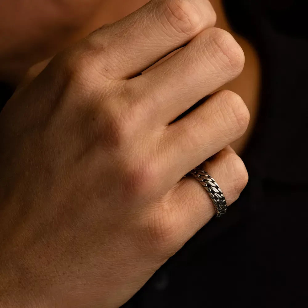 Bague Apollo Eight - bague pour homme argent