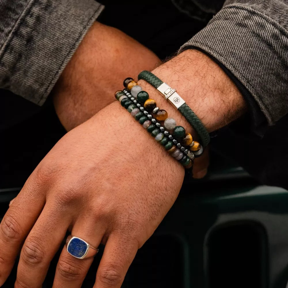 Mountain Forest - 8 mm - Bracelet en perles pour homme