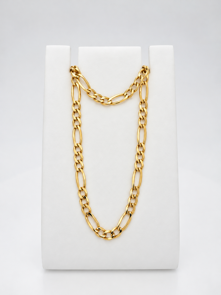 vintage gouden collier 14K figaro 8.9gr