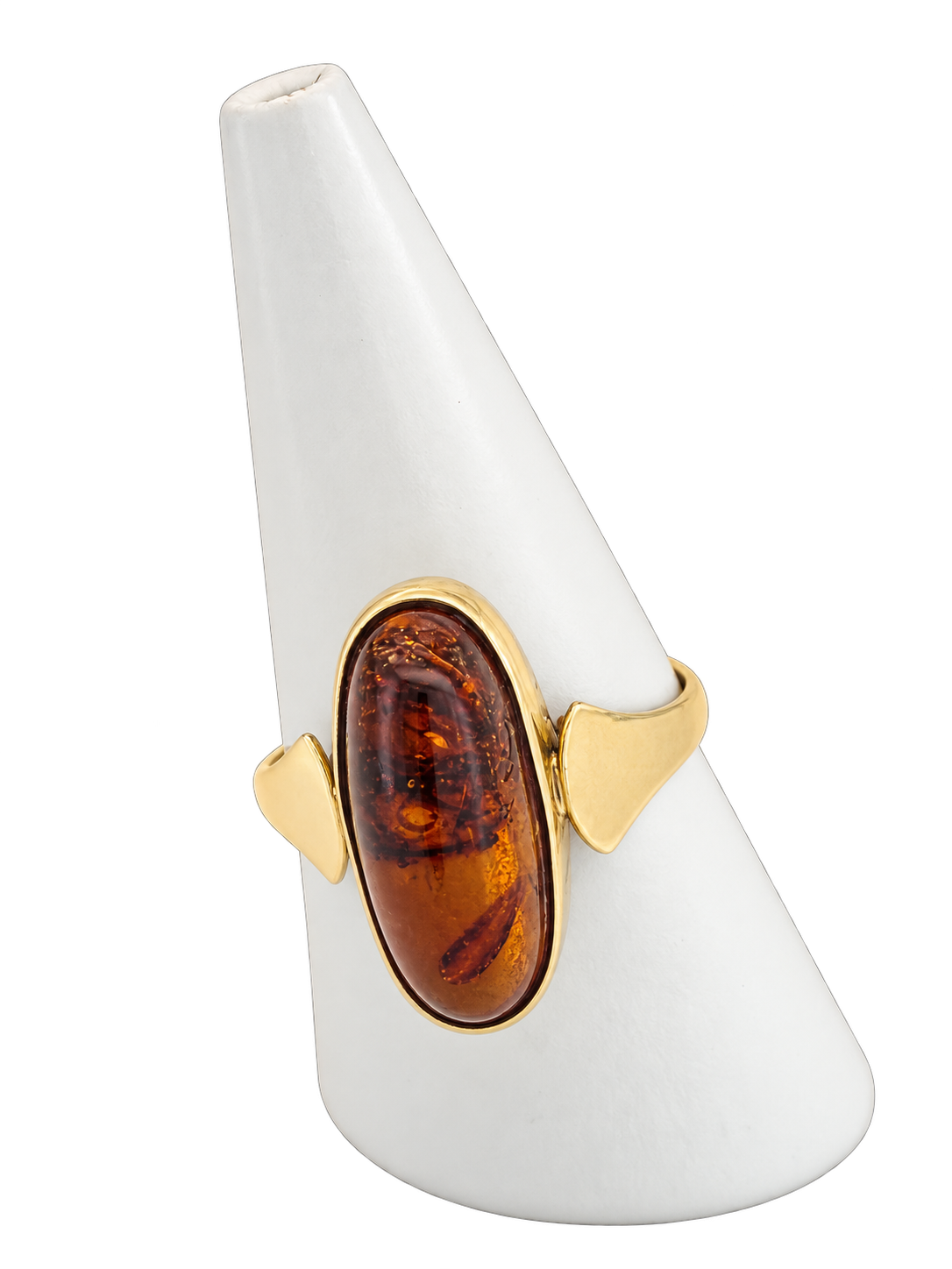bague vintage en or avec carneool 14k 3.4gr