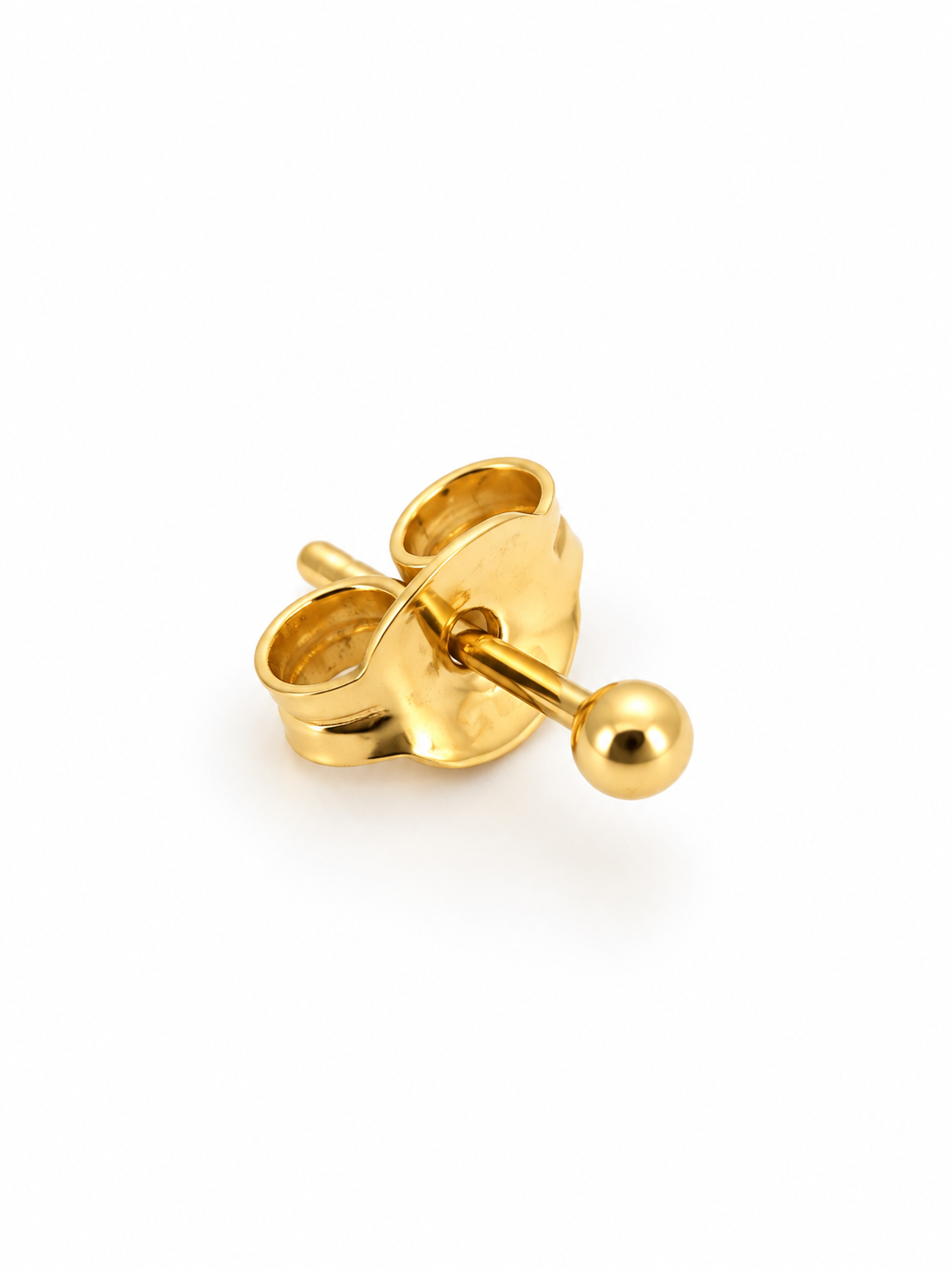 boucles d'oreilles en or vintage 14K créoles vague 5.2gr