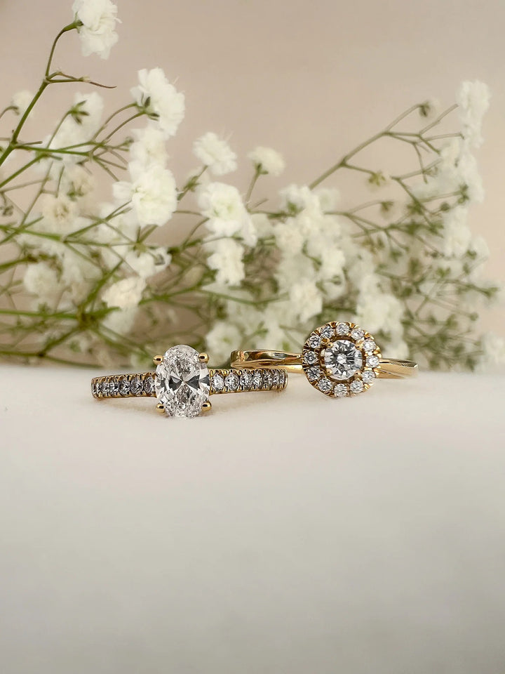 Ring Emma royal 1,00 crt. geelgoud