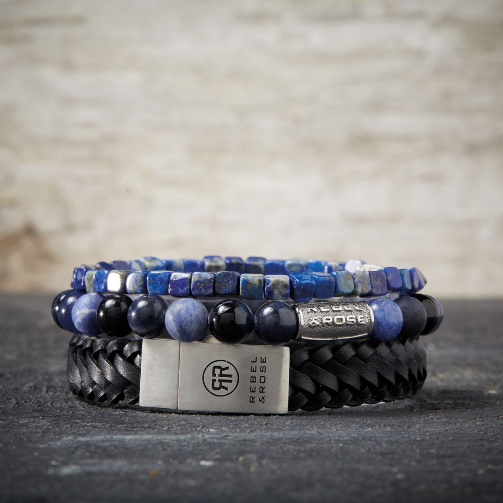 Roll The Dice - Lapis Lazuli - 4mm - Bracelet pour homme