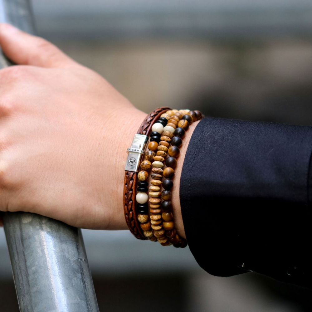 Tiger Lily - 6mm - bracelet de perles