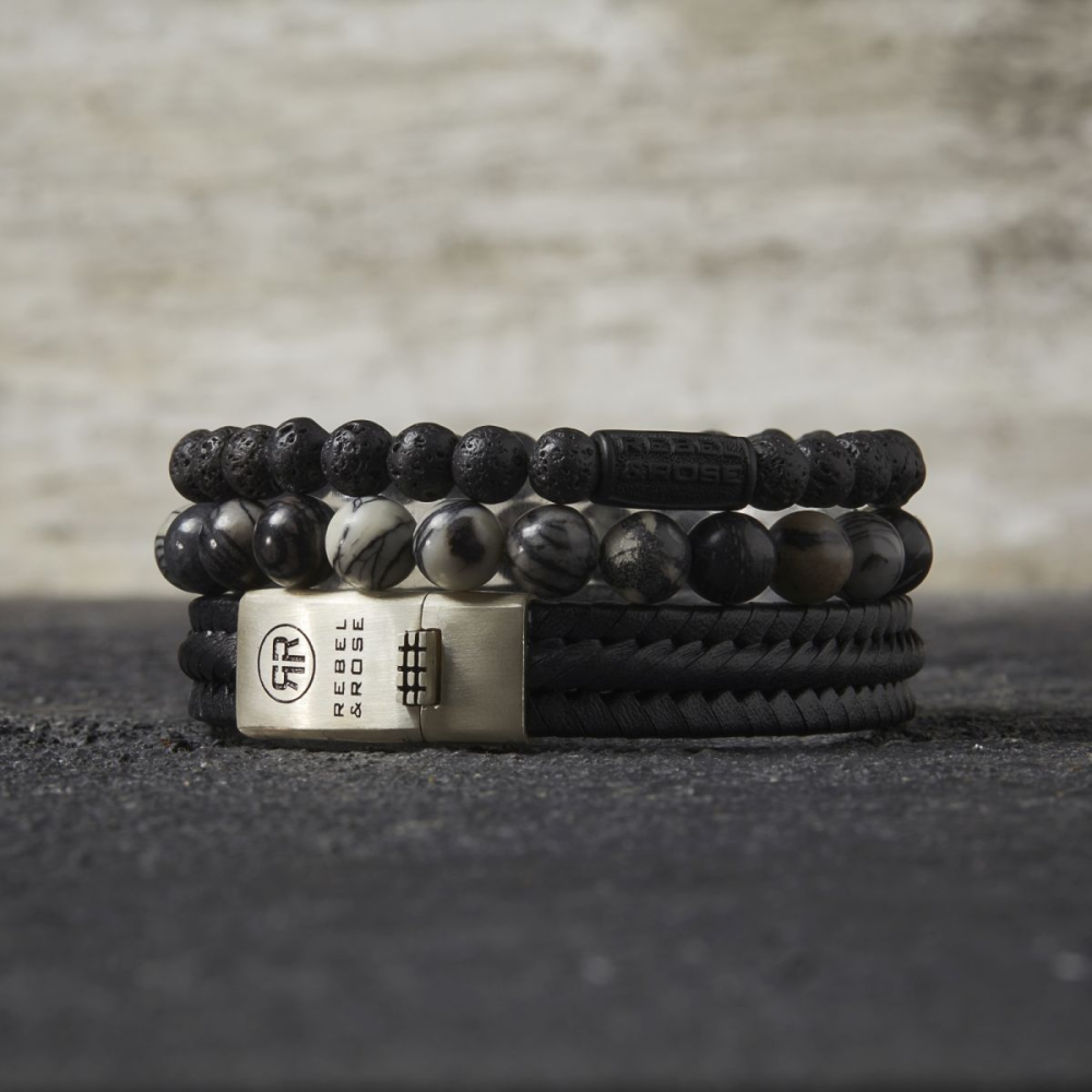 Black Moon - All-Black - 6mm - Bracelet pour homme