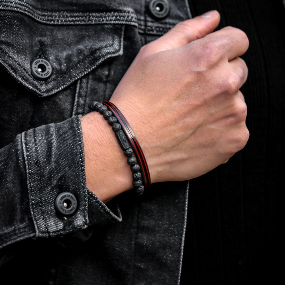 Black Moon - All-Black - 6mm - Bracelet pour homme