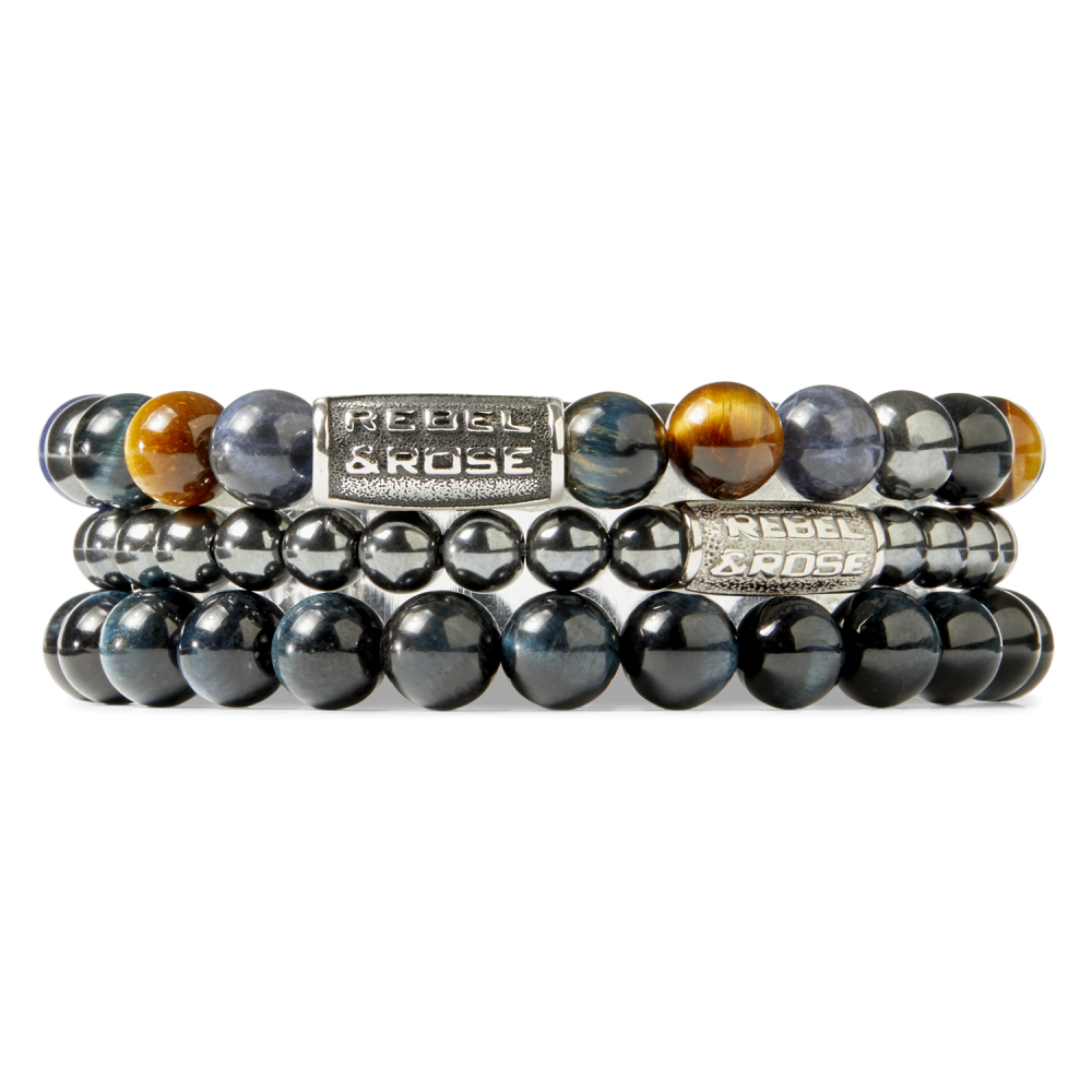 Tiger Blues - 8mm - Bracelet pour homme