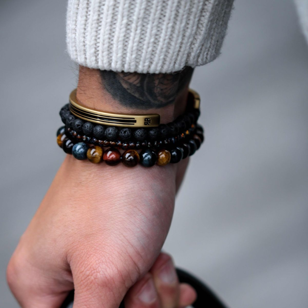 Who's afraid of the Tiger Vintage - 8mm - bracelet pour homme