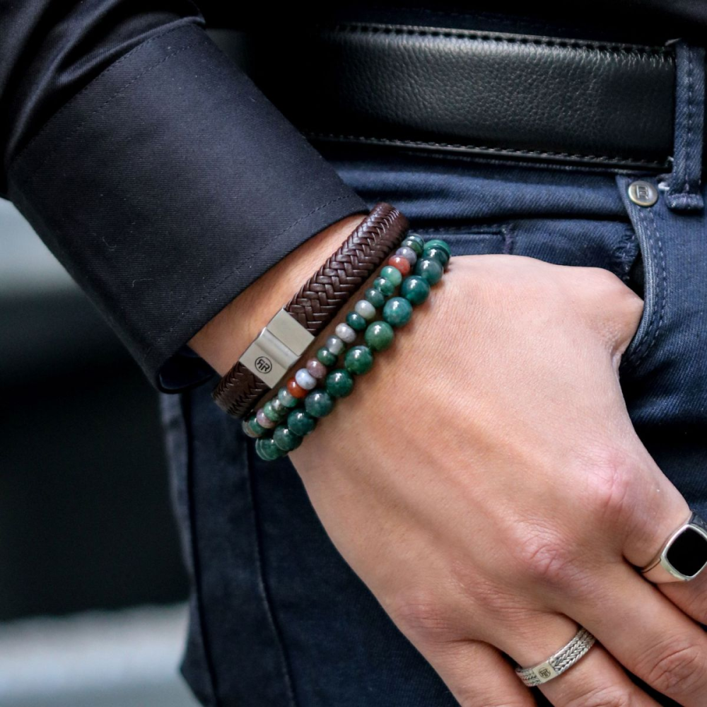 The Secret Garden Vintage - 8mm - Bracelet en perles pour homme