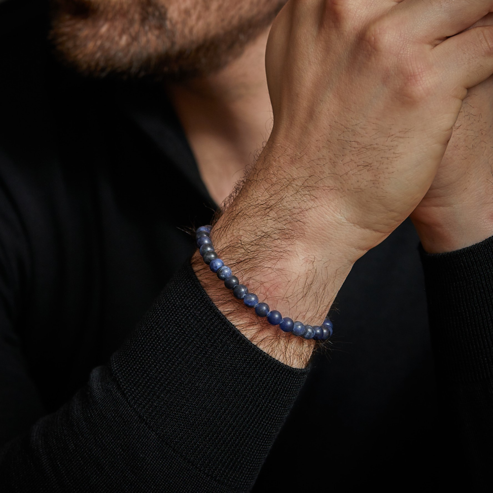Midnight Blue Vintage - 6mm - Bracelet pour homme