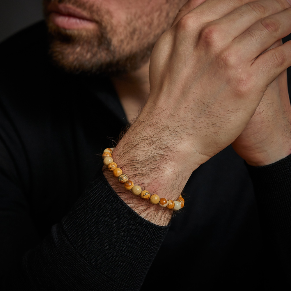 Woodstock - 8mm - Bracelet en perles pour homme