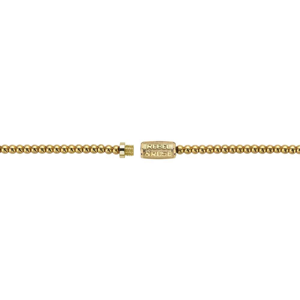 Collier Or Jaune Uniquement - 3mm (38cm)