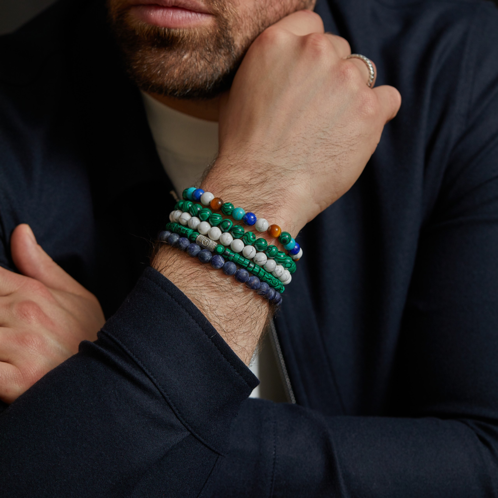 Matt Midnight - 8mm - Bracelet pour homme en perles