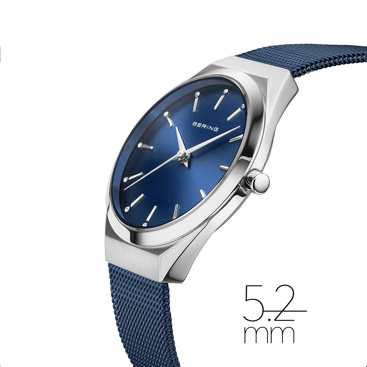 bering montre unisexe cadran bleu - 18729-307