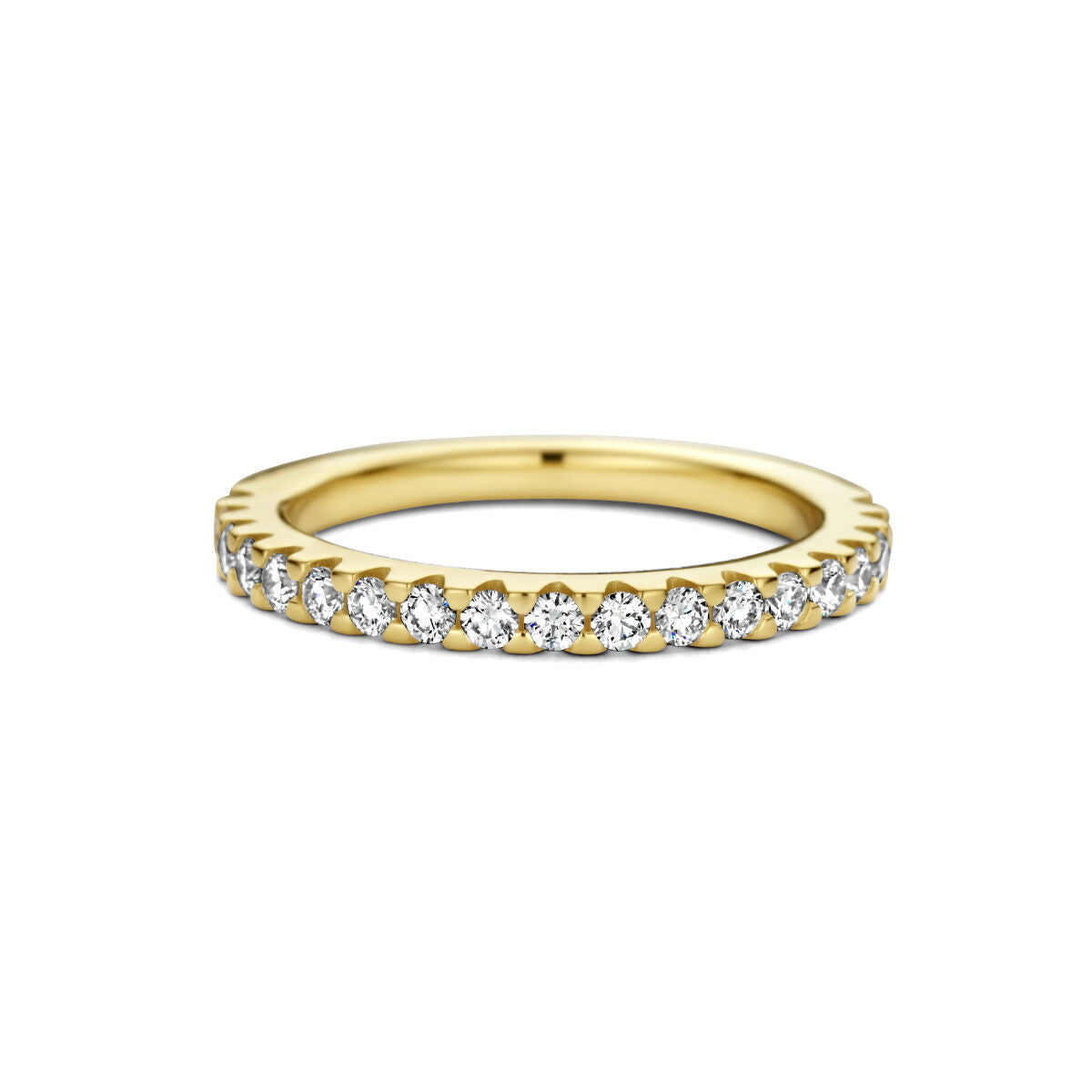bague diamant 0.50ct h si or jaune 14K