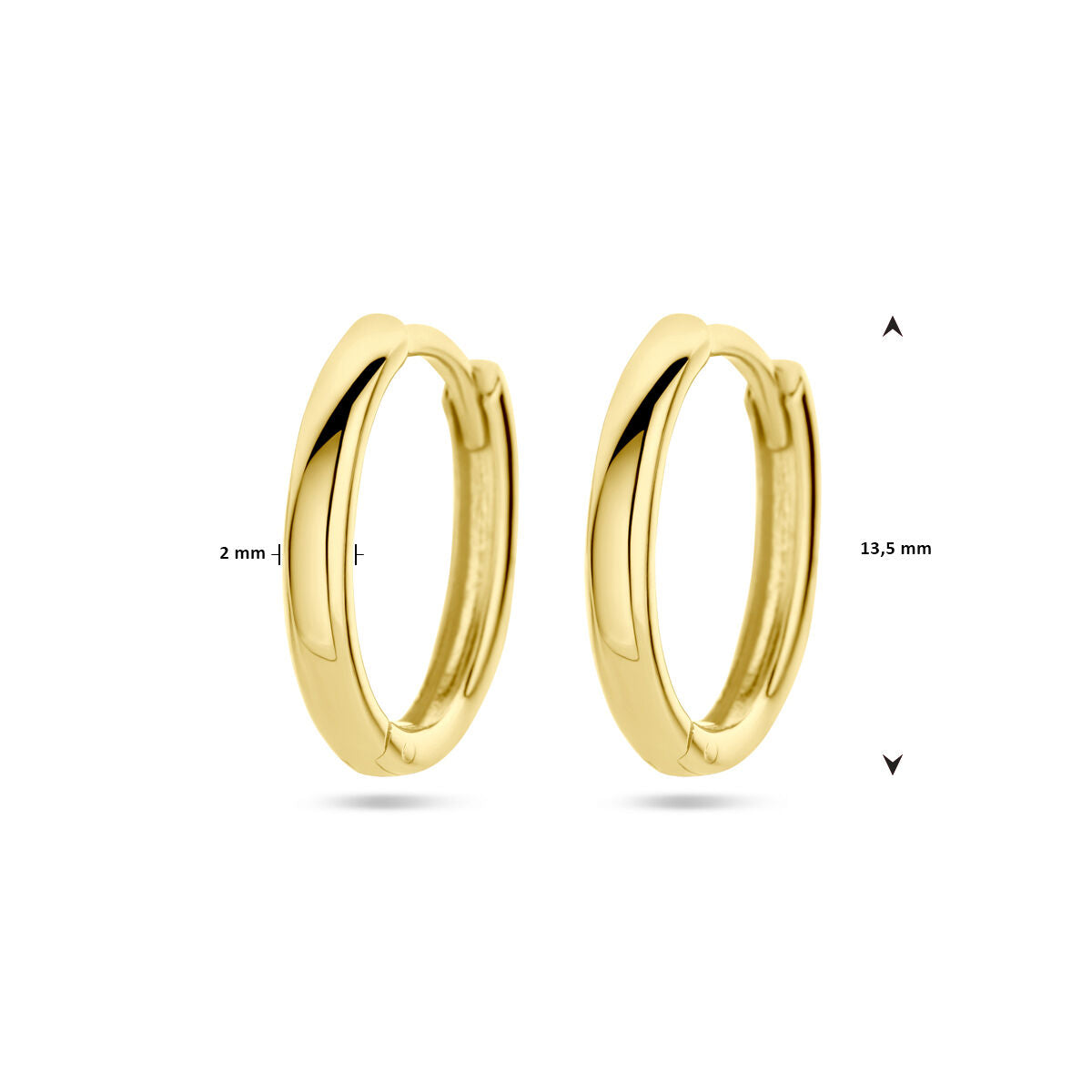 créoles 14K or jaune