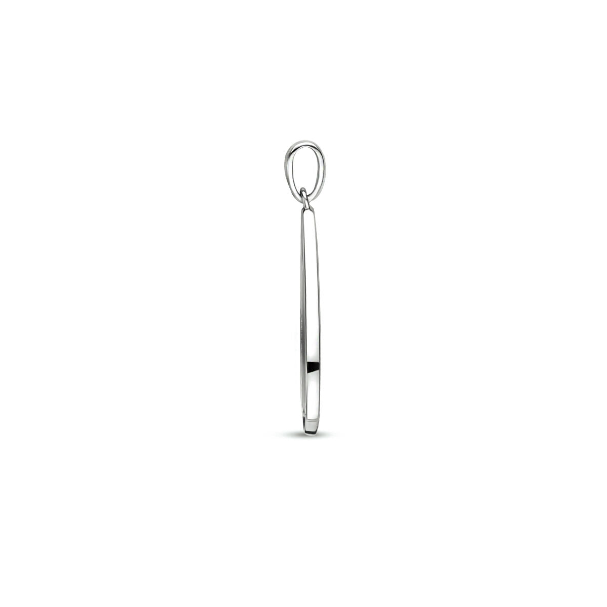 pendentif onyx et zircone argent rhodié