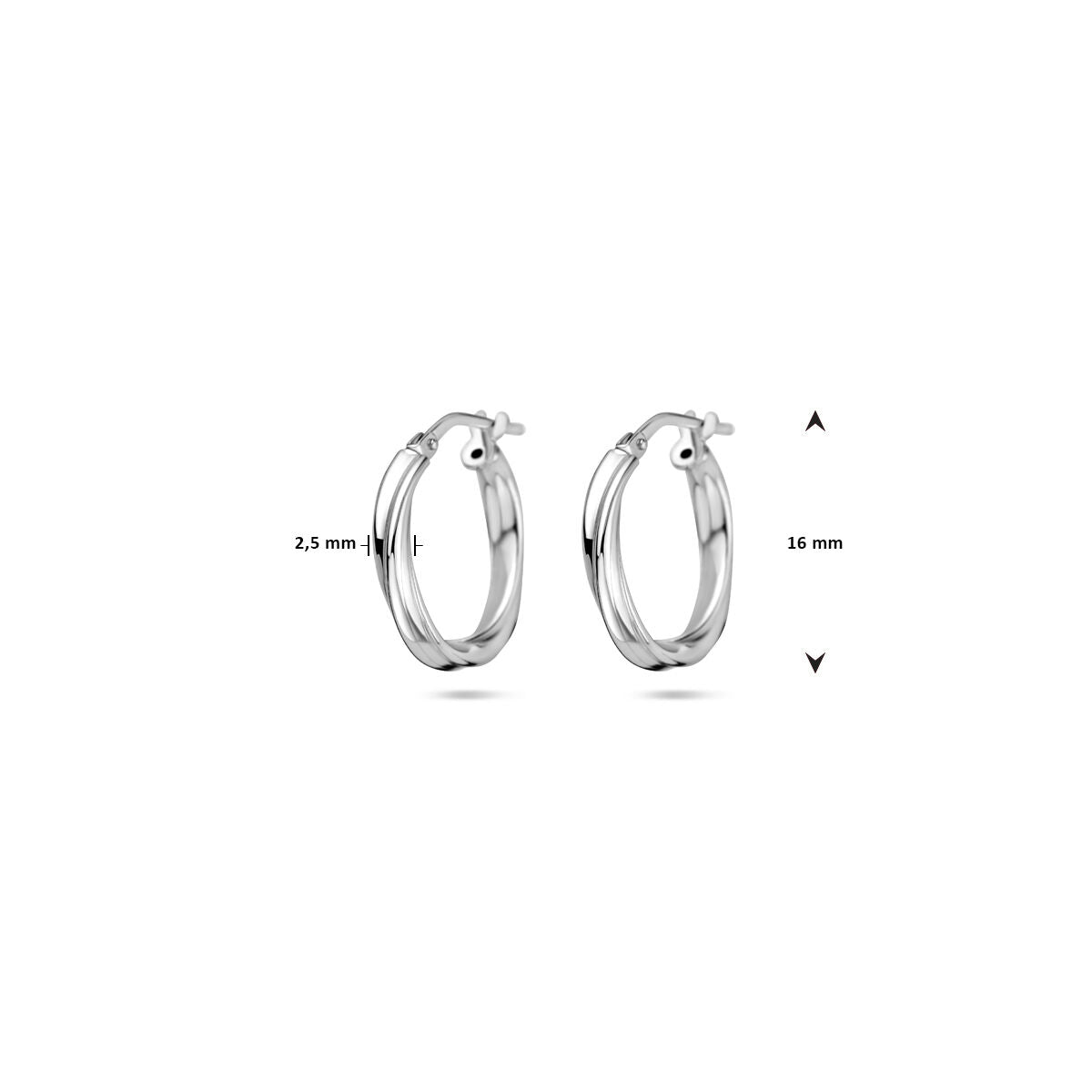 créoles torsadées 2,0 mm
