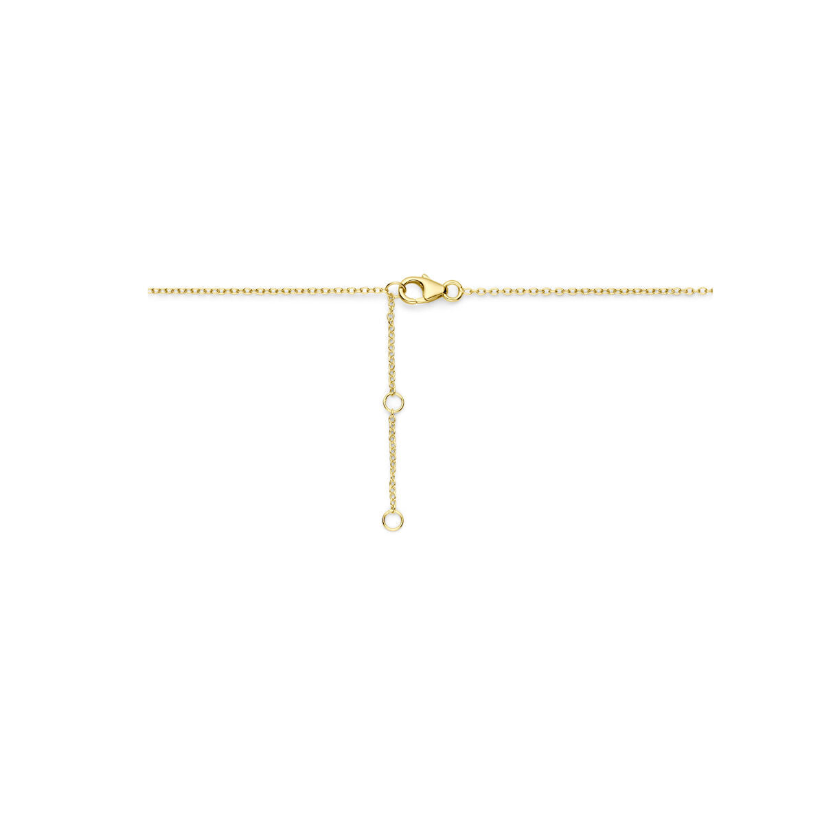 collier cœur 41 - 43 - 45 cm 3 microns argent plaqué or (jaune)