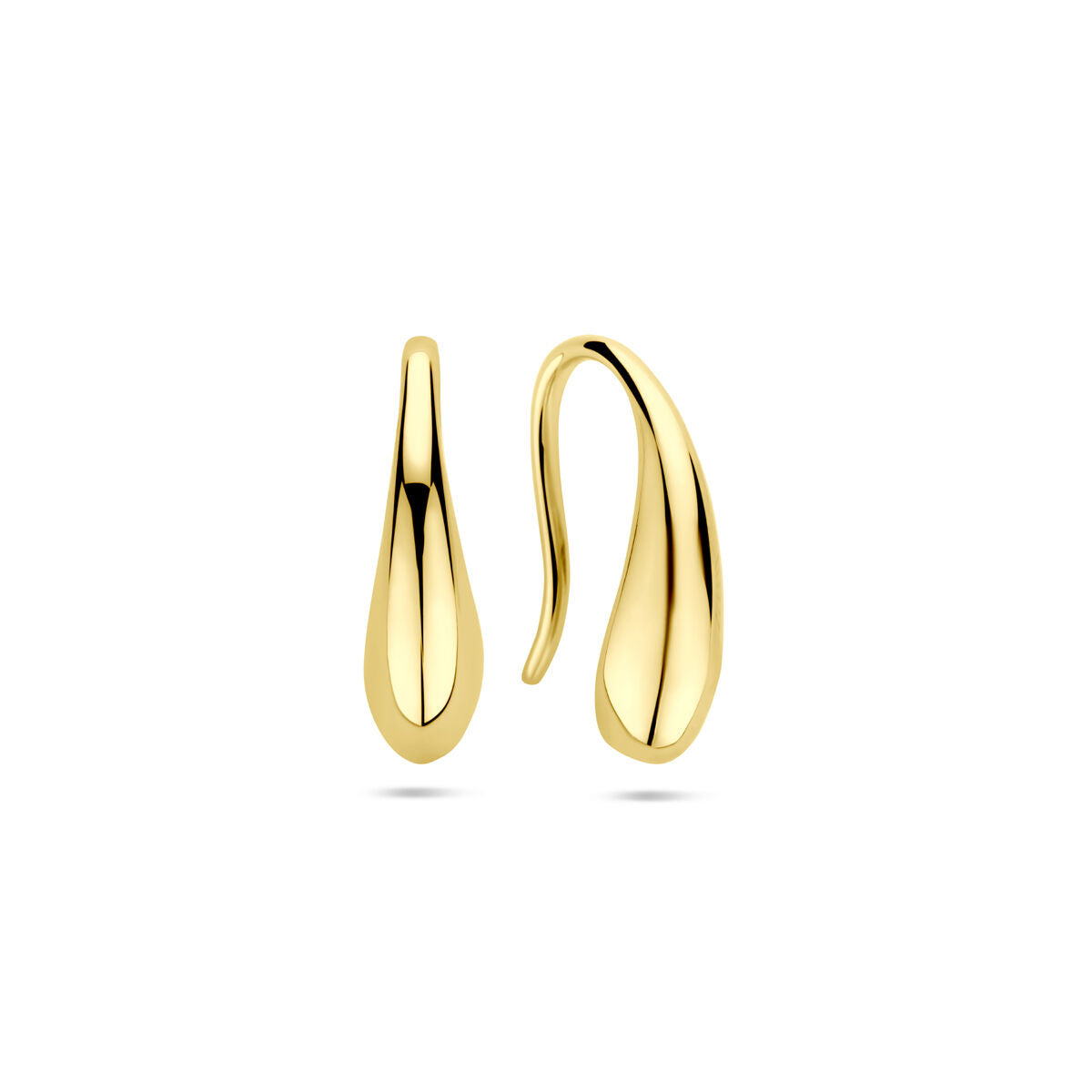 boucles d'oreilles goutte en crochet 16,5 mm or jaune 14K