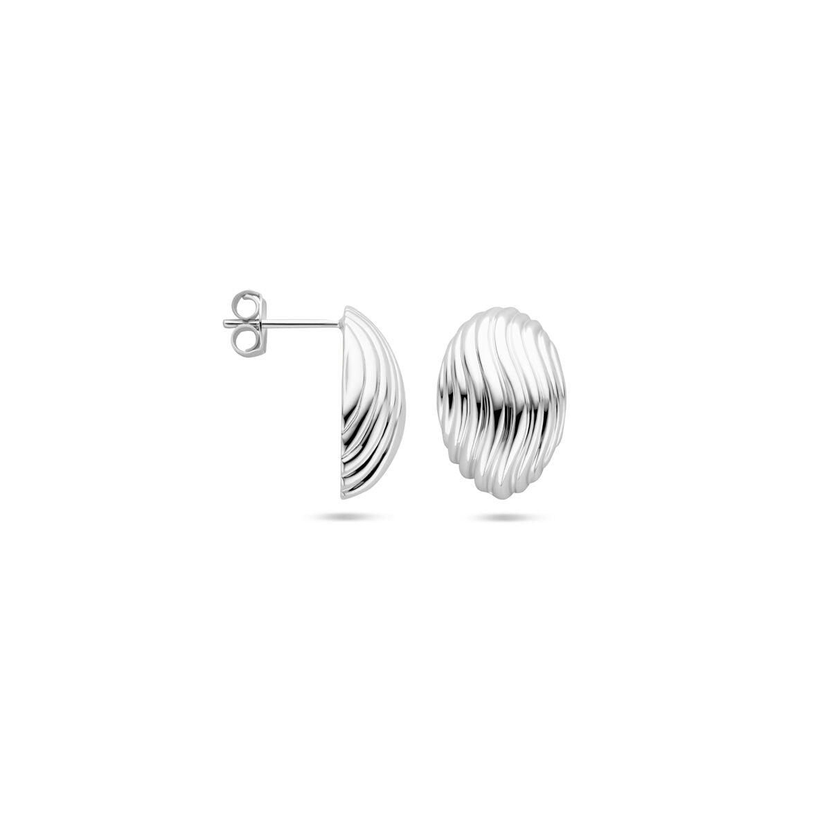 puces d'oreilles 18 mm argent rhodié
