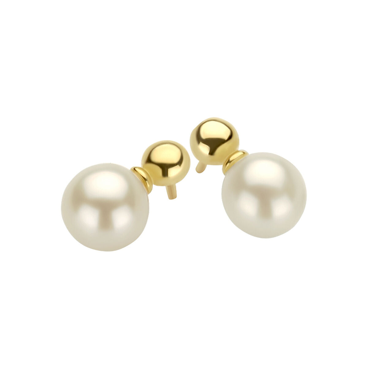 puces d'oreilles perle 14K or jaune