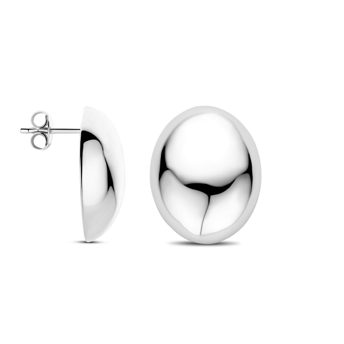 puces d'oreilles 20 mm argent rhodié