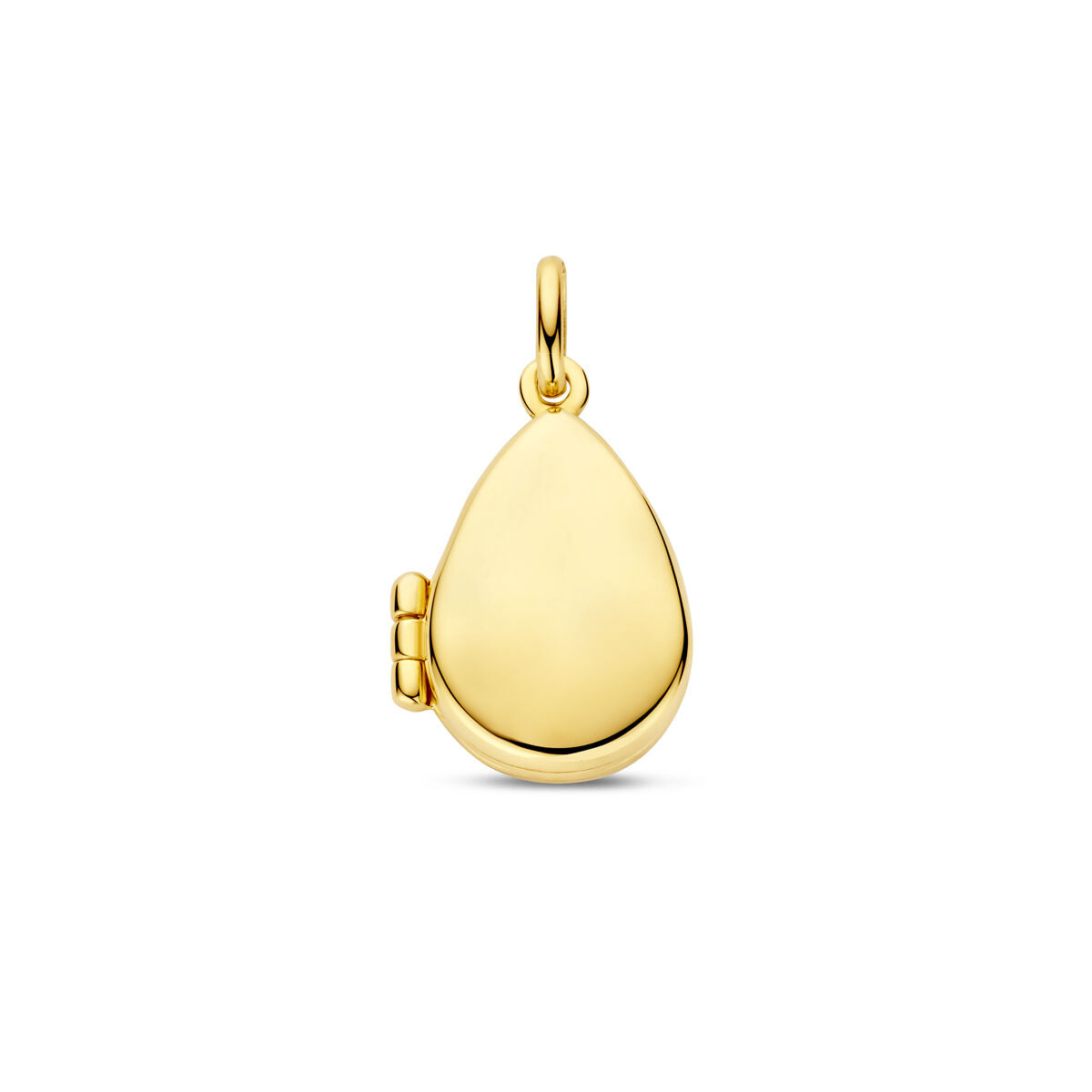 Pendentif en forme de goutte en or jaune 14K, mesurant 20 mm.